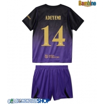 Maglie da calcio Barcelona Karim Adeyemi #14 Seconda Maglia Bambino 2026-27 Manica Corta + Pantaloni corti)